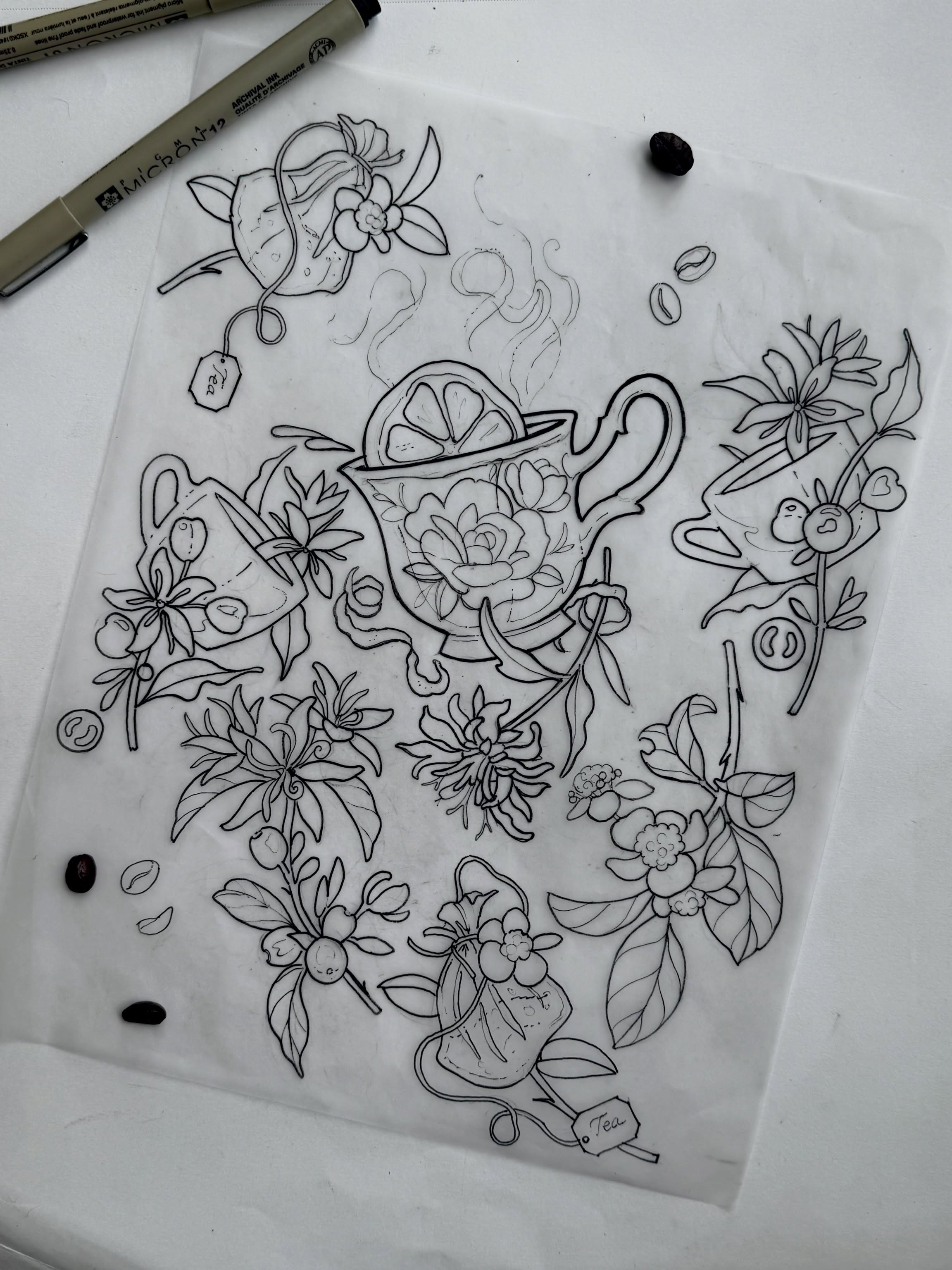 🌱coffee & tea designs available to be tattooed!!