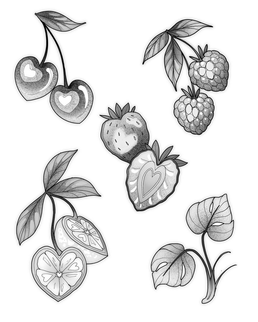 Fruit-themed flash sheet