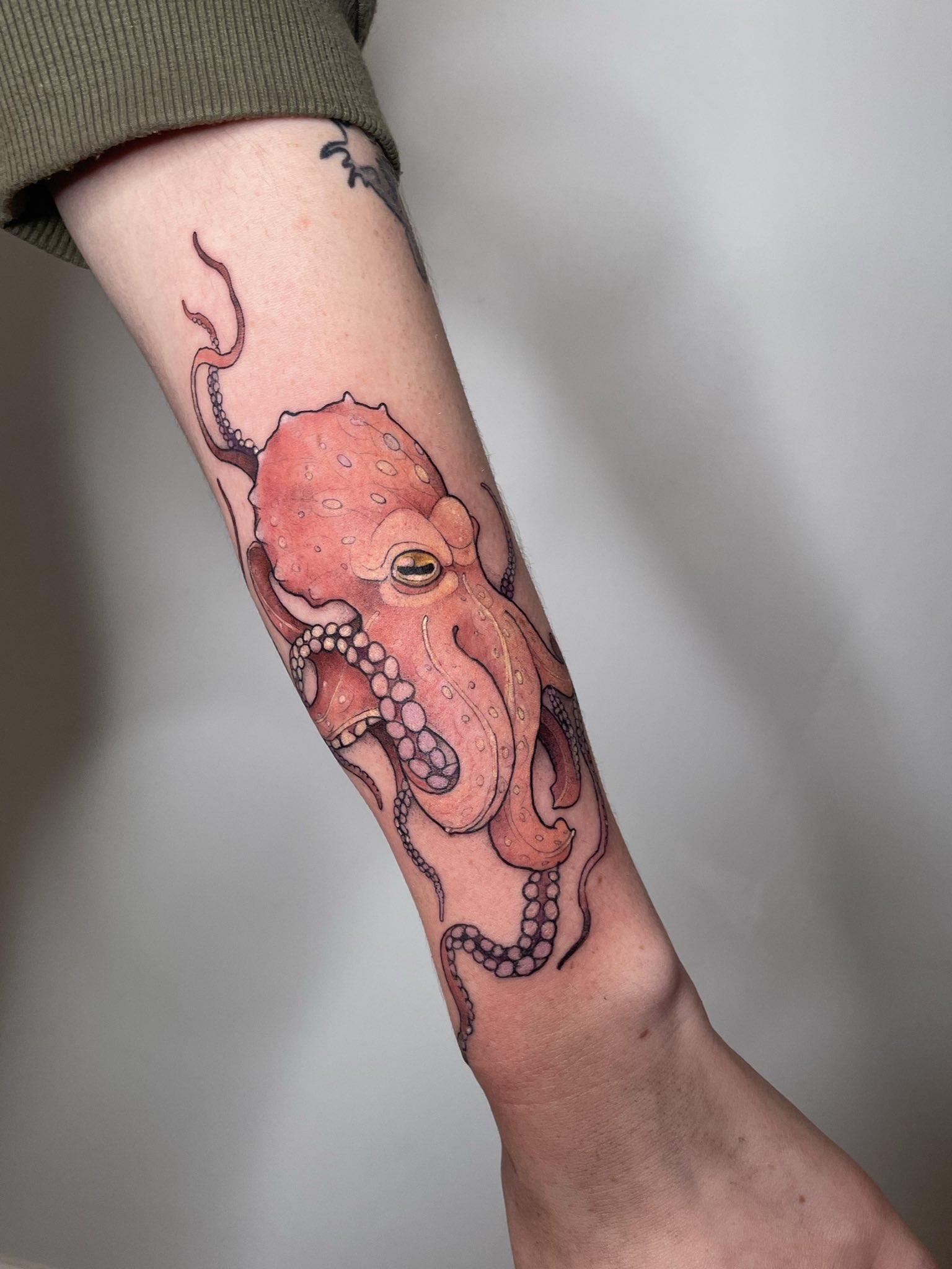 Detailed octopus tattoo